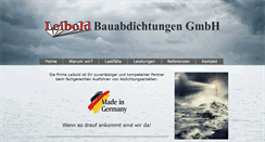 Desktop Screenshot of leibold-bauabdichtungen.de
